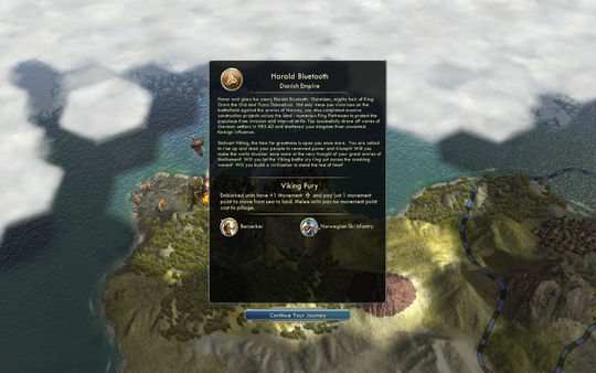 Civilization and Scenario Pack: Denmark - The Vikings Steam - Click Image to Close